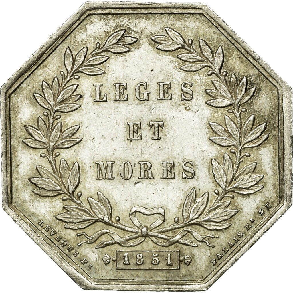 France, Token, Notaires de l'Arrondissement de Vassy, Haute Marne, 1851