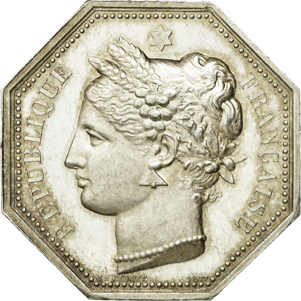France, Token, Notaires de l'Arrondissement de Rouen, 1862, Lecomte, MS(60-62)