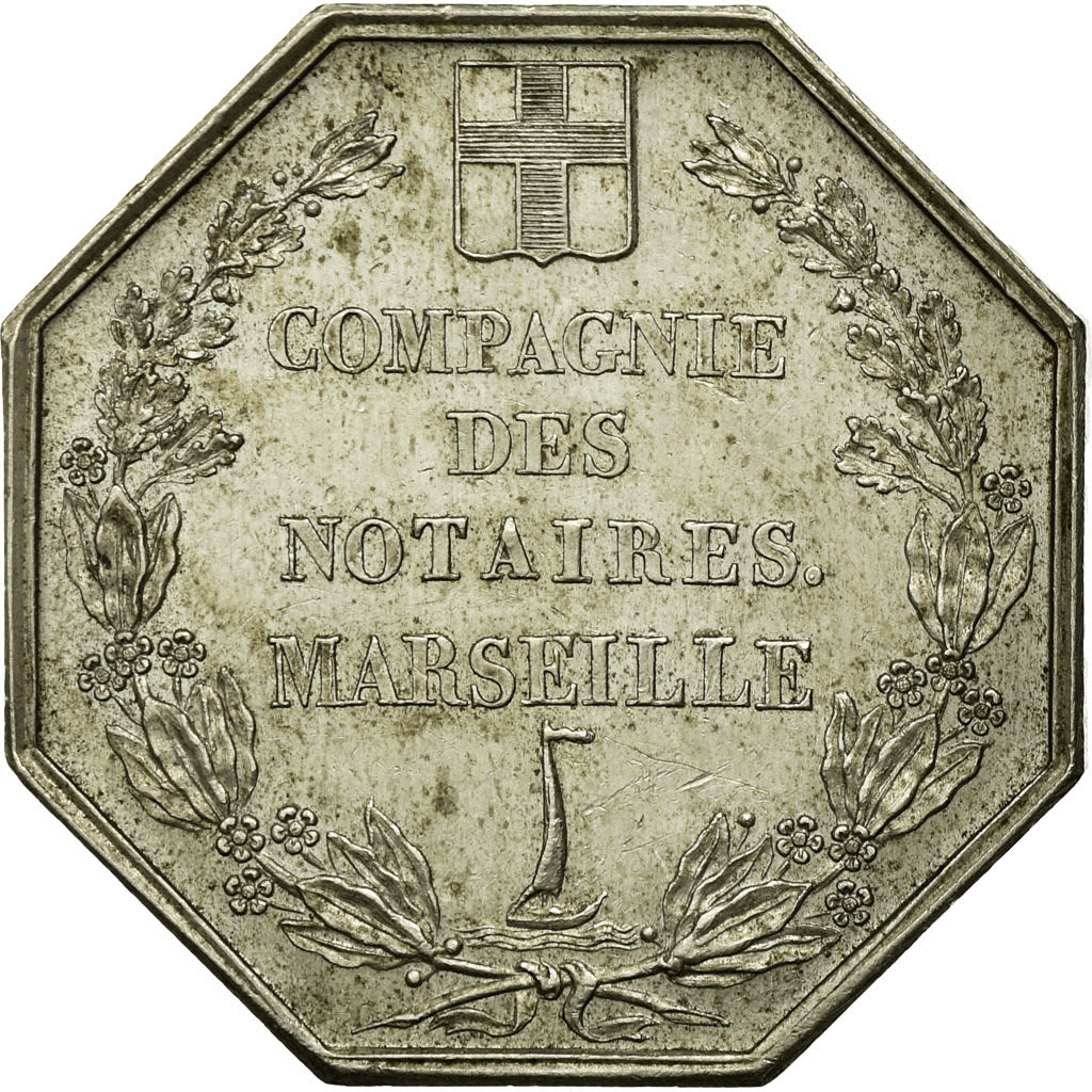 France, Token, Compagnie des Notaires de Marseille, Michaut, AU(55-58)