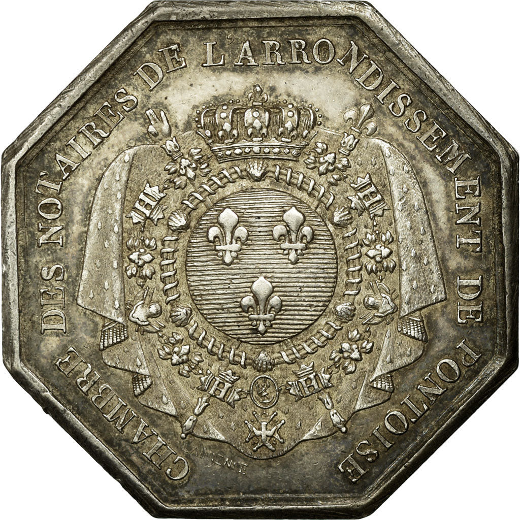 France, Token, Notaires de l'Arrondissement de Pontoise, 1816, Laurence