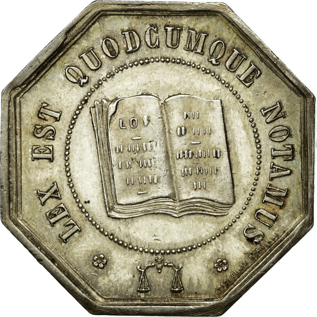 France, Jeton, Notaires de l'Arrondissement de Sedan, Ardennes, SUP, Argent