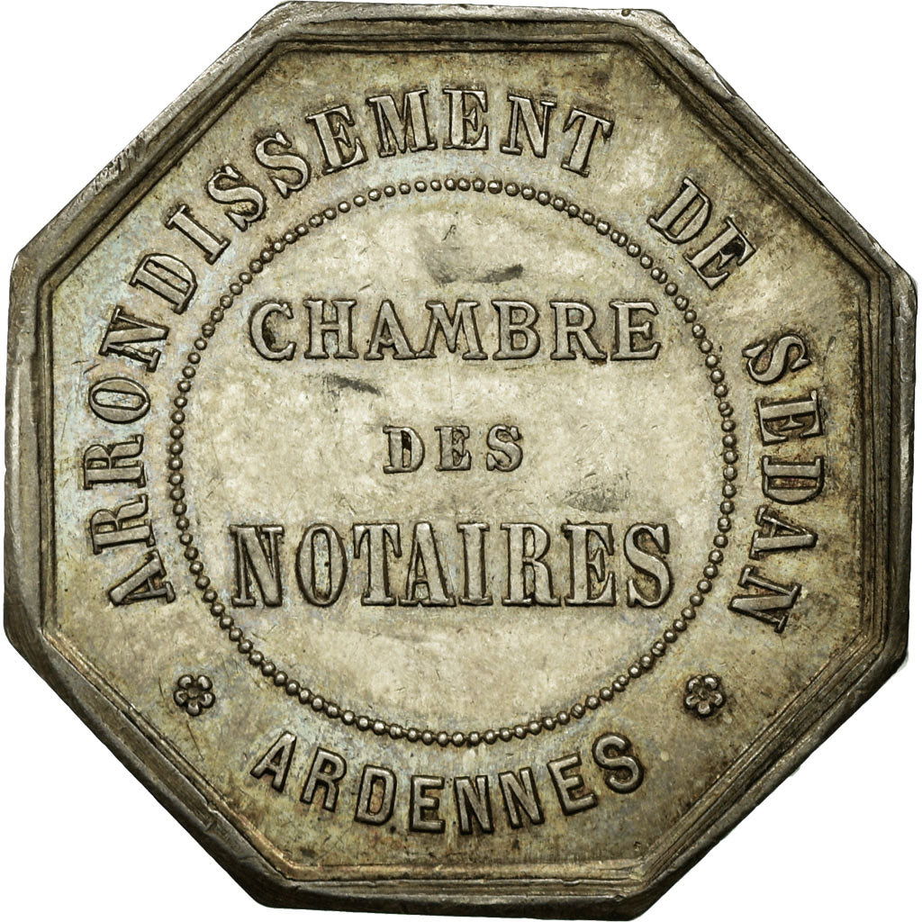 France, Jeton, Notaires de l'Arrondissement de Sedan, Ardennes, SUP, Argent