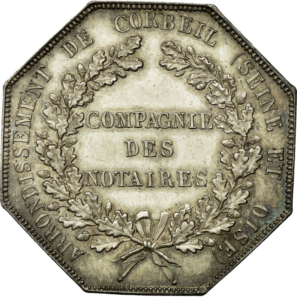 Francia, Token, Notaires de l'Arrondissement de Corbeil, Seine et Oise, Rogat