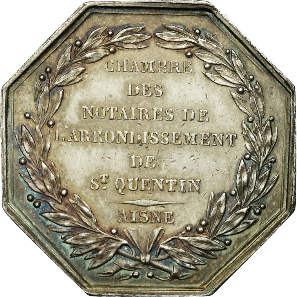 France, Token, Notaires de l'Arrondissement de Saint-Quentin, Aisne, AU(55-58)
