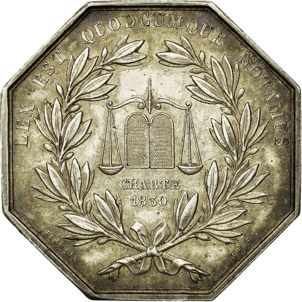 Frankreich, Token, Notaires de l'Arrondissement de Caen, 1842, Depaulis, VZ