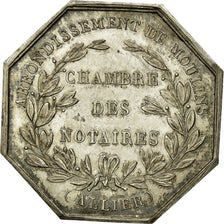 France, Jeton, Notaires de l'Arrondissement de Moulins, Allier, SUP+, Argent