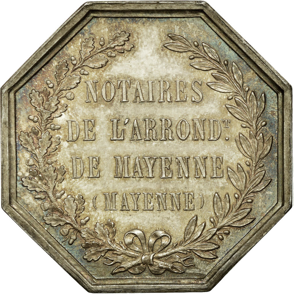 Francia, Token, Notaires de l'Arrondissement de Mayenne, SPL, Argento