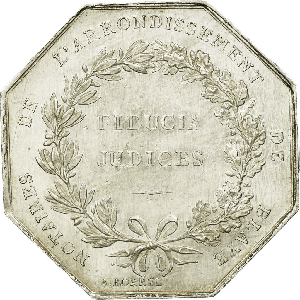 France, Jeton, Notaires de l'Arrondissement de Blaye, Borrel.A, SUP, Argent