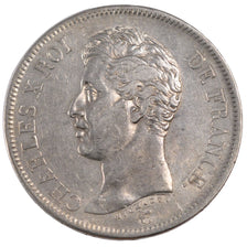 Francia, Charles X, 5 Francs, 1826, Lille, BB, Argento, KM:720.13, Gadoury:643