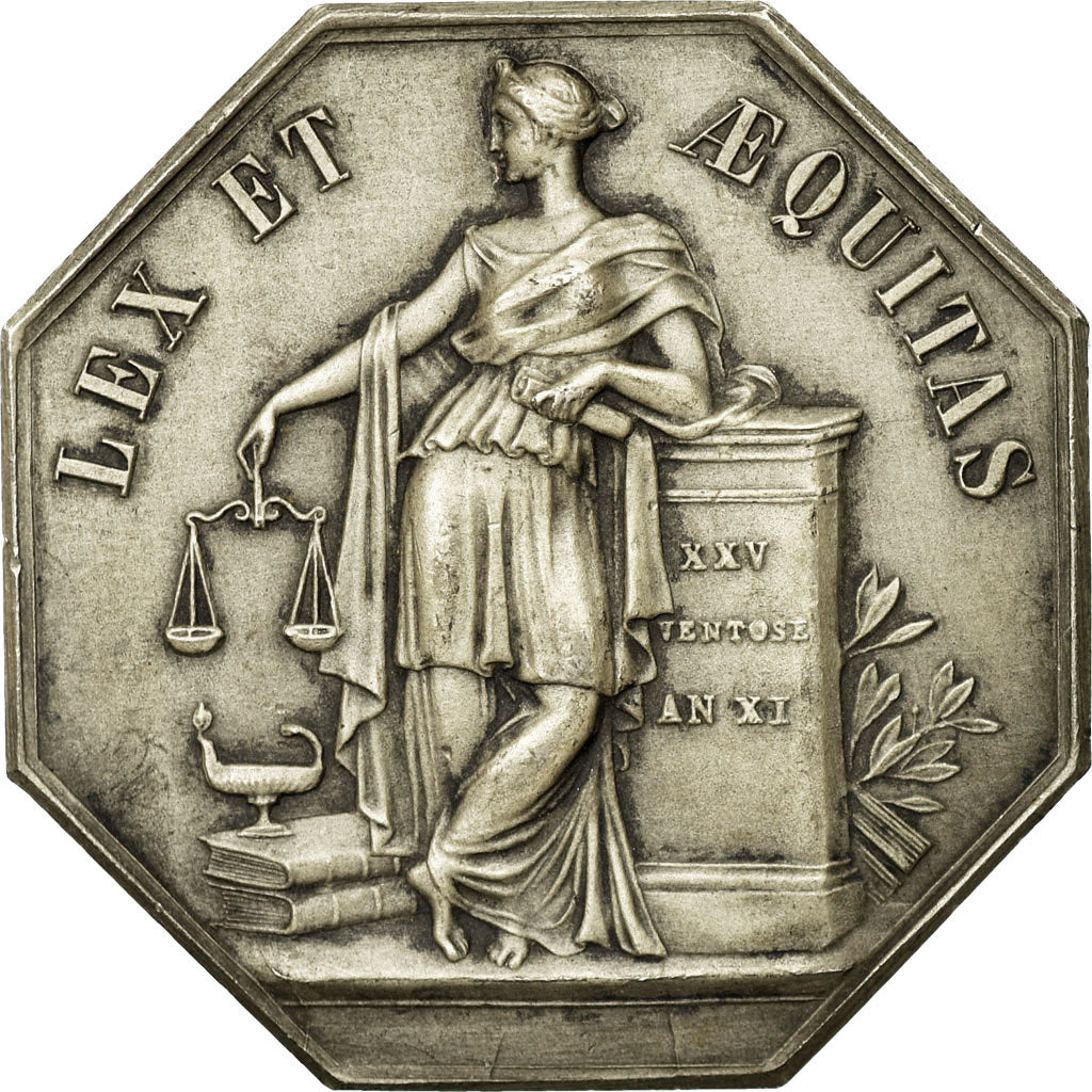 France, Token, Notaires de l'Arrondissement de Lille, AU(55-58), Silver