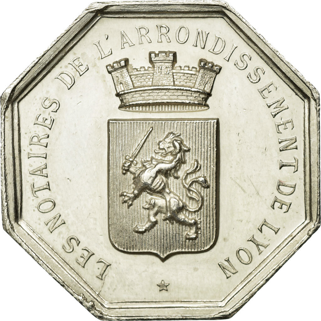 France, Jeton, Notaires de l'Arrondissement de Lyon, Charrasse, SUP, Argent