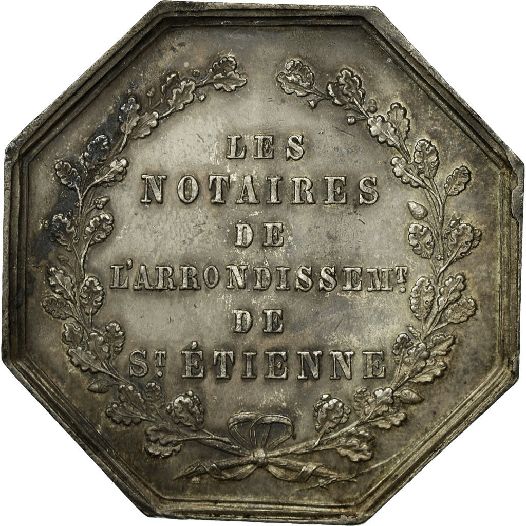 Frankreich, Token, Notaires de l'Arrondissement de Saint-Etienne, 1846, Durand