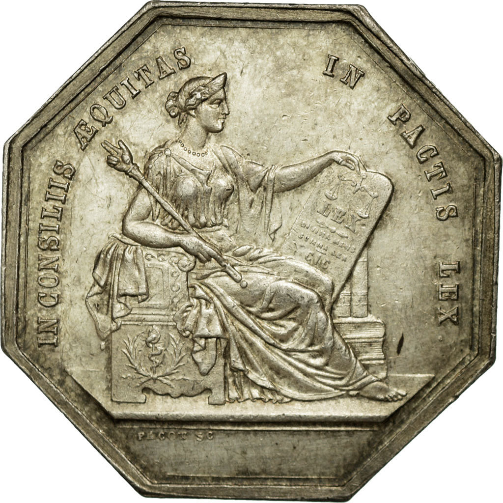 France, Token, Notaires de l'Arrondissement d'Angers, AU(55-58), Silver