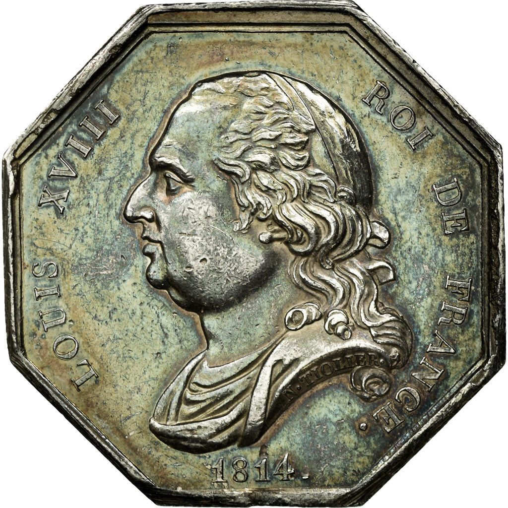 France, Jeton, Louis XVIII, Notaires de l'Arrondissement de Bordeaux, Gironde