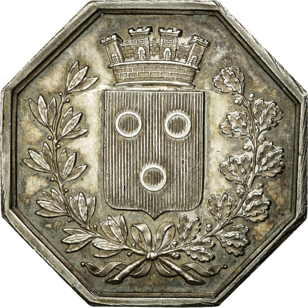 Francia, Token, Notaires de l'Arrondissement de Macon, EBC+, Plata, Lerouge:176