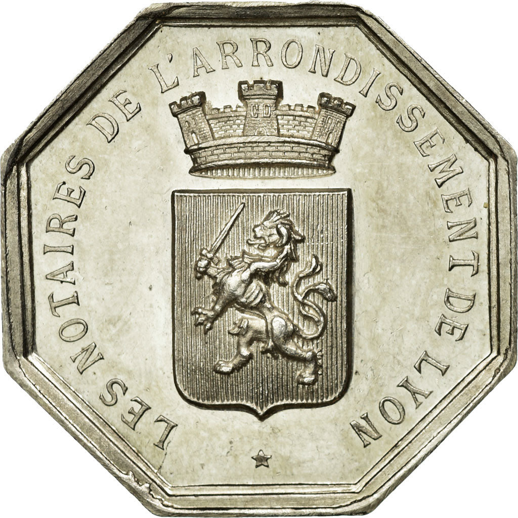 France, Token, Notaires de l'Arrondissement de Lyon, Charrasse, MS(60-62)