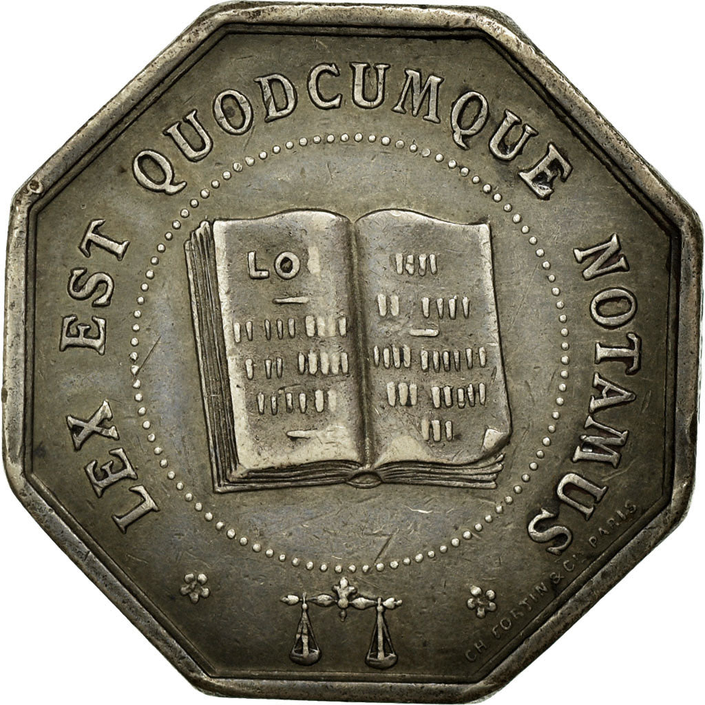 France, Token, Notaires de l'Arrondissement de Béthune, AU(55-58), Silver