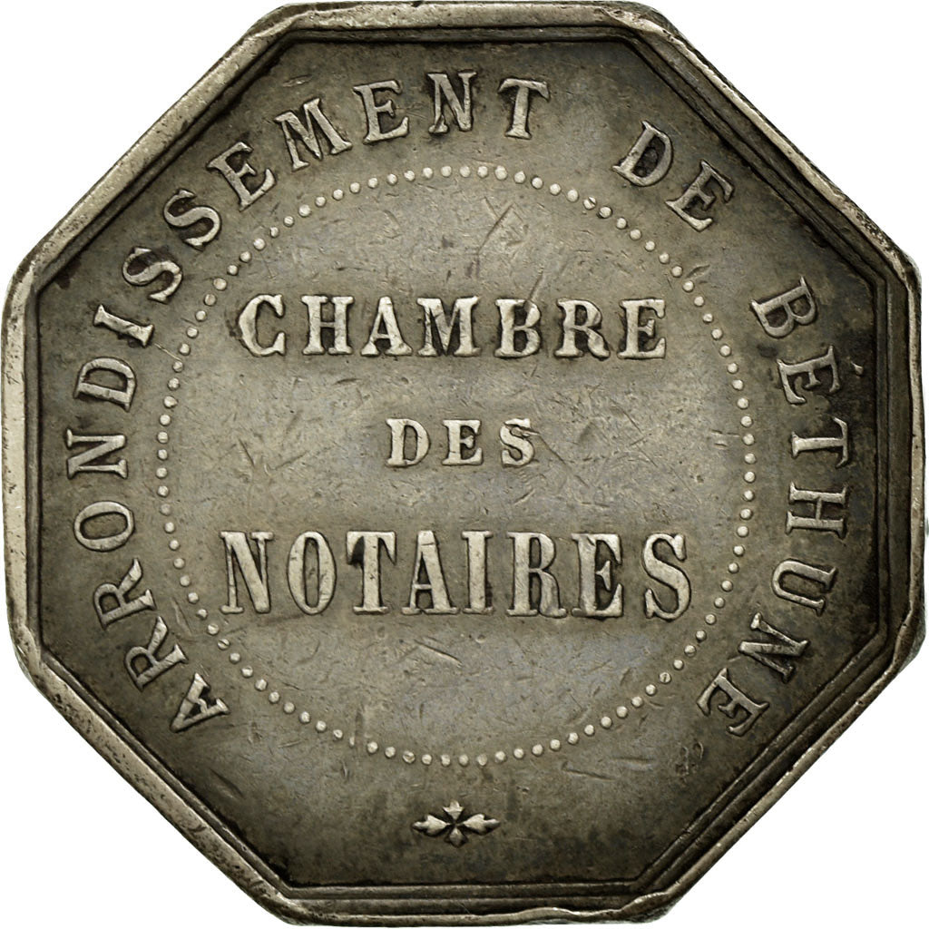 France, Token, Notaires de l'Arrondissement de Béthune, AU(55-58), Silver