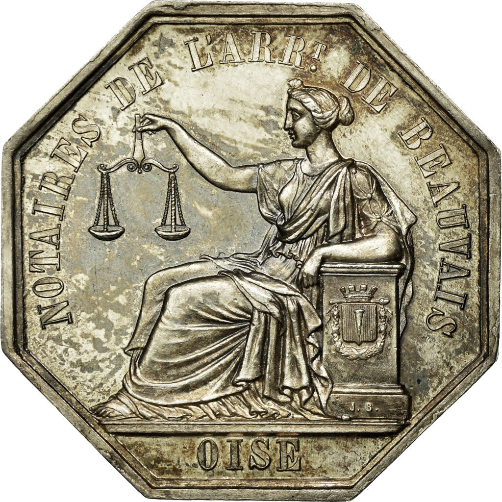 France, Token, Notaires de l'Arrondissement de Beauvais, Oise, Bessaignet