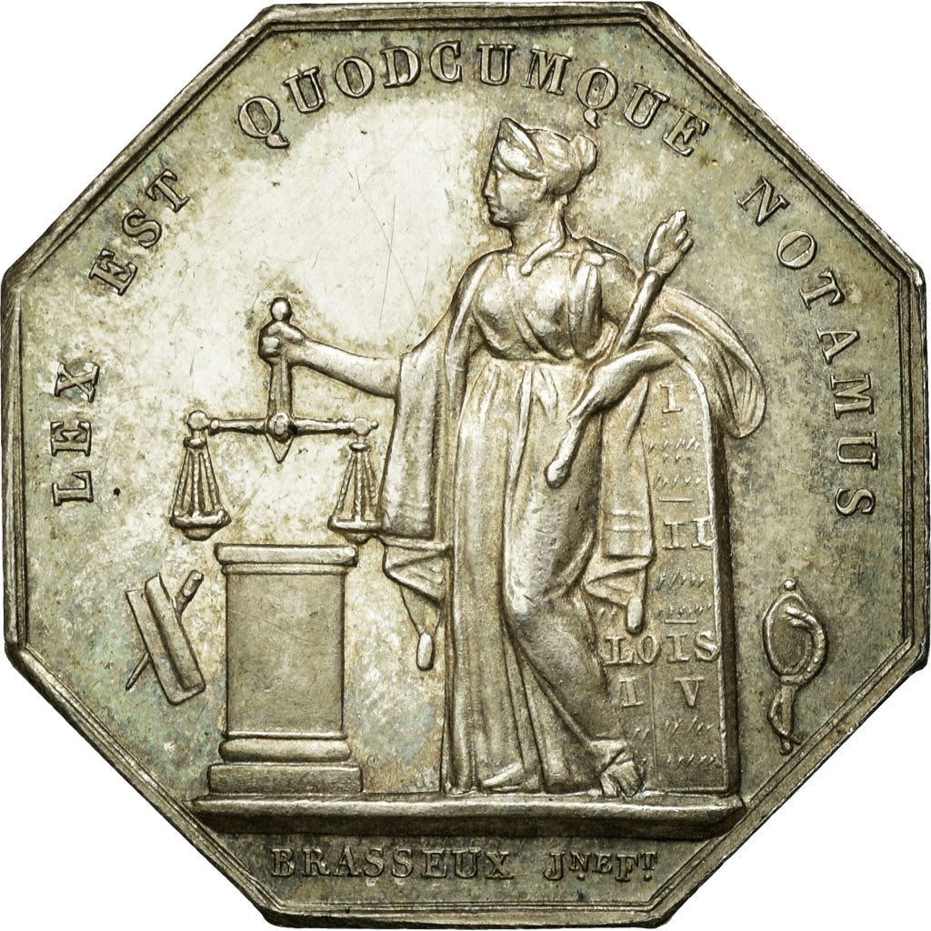 France, Token, Notaires de l'Arrondissement d'Evreux, Eure, Brasseux, AU(55-58)