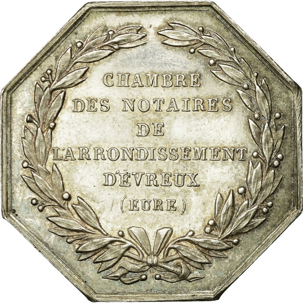 France, Token, Notaires de l'Arrondissement d'Evreux, Eure, Brasseux, AU(55-58)