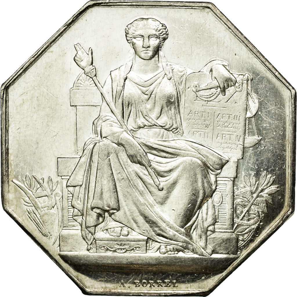 Frankreich, Token, Napoléon III, Notaires de l'Arrondissement de Clamecy