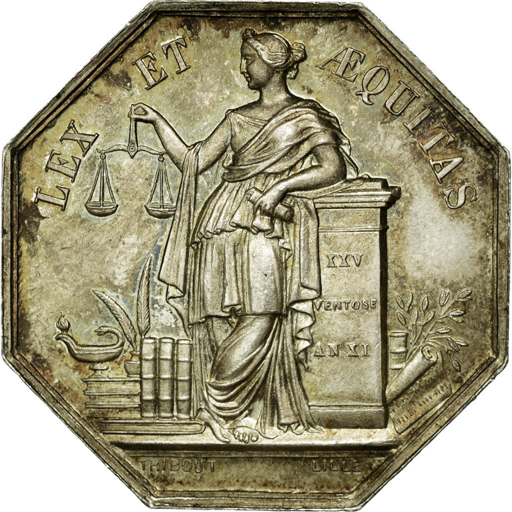 Francia, Token, Notaires de l'Arrondissement de Douai, Thibout, SPL, Argento