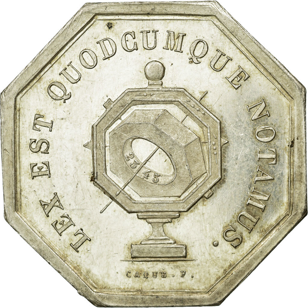 France, Token, Notaires de l'Arrondissement de Cosne, Nièvre, 1835, Caqué