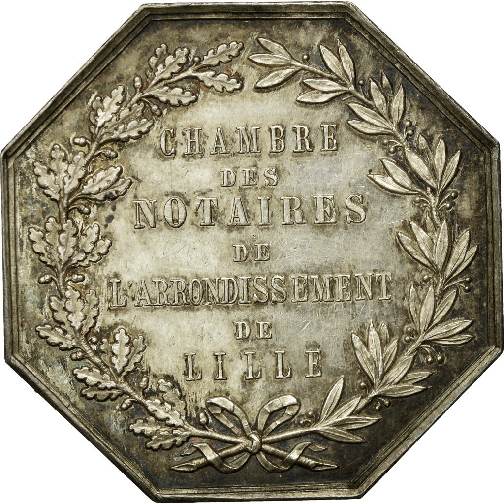 France, Token, Chambre des Notaires de l'arrondissement de LIlle, 1883, Thibout