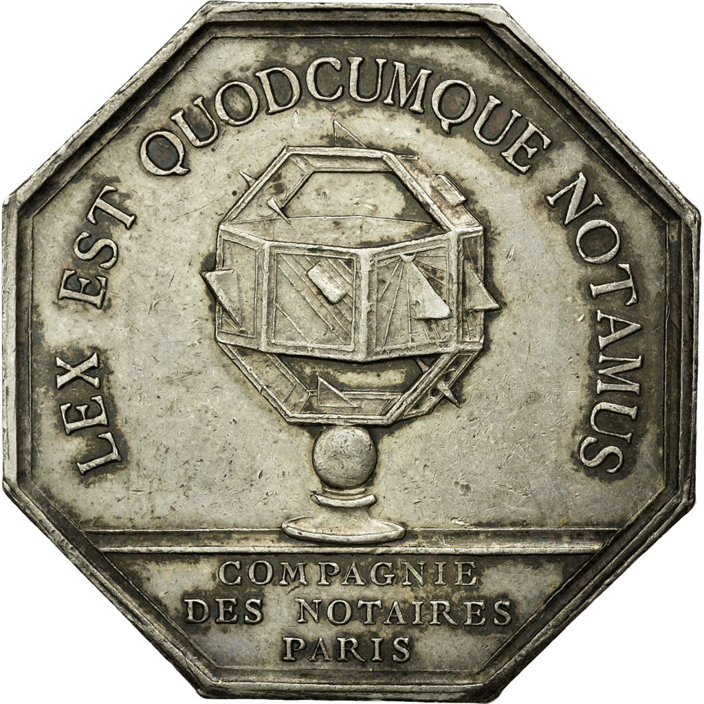 Frankrijk, Token, Compagnie des Notaires de Paris, Borrel.A, PR, Zilver