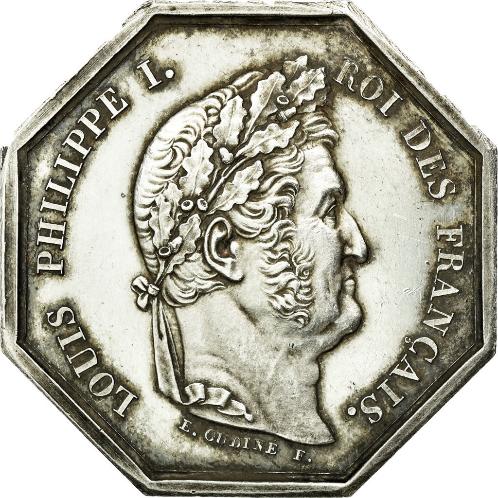 France, Jeton, Louis Philippe Ier, Notaires de l'Arrondissement de Nevers