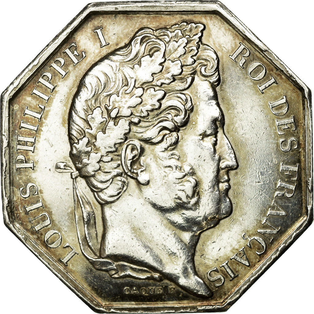 France, Jeton, Louis Philippe Ier, Notaires de l'Arrondissement de Gien, Caqué