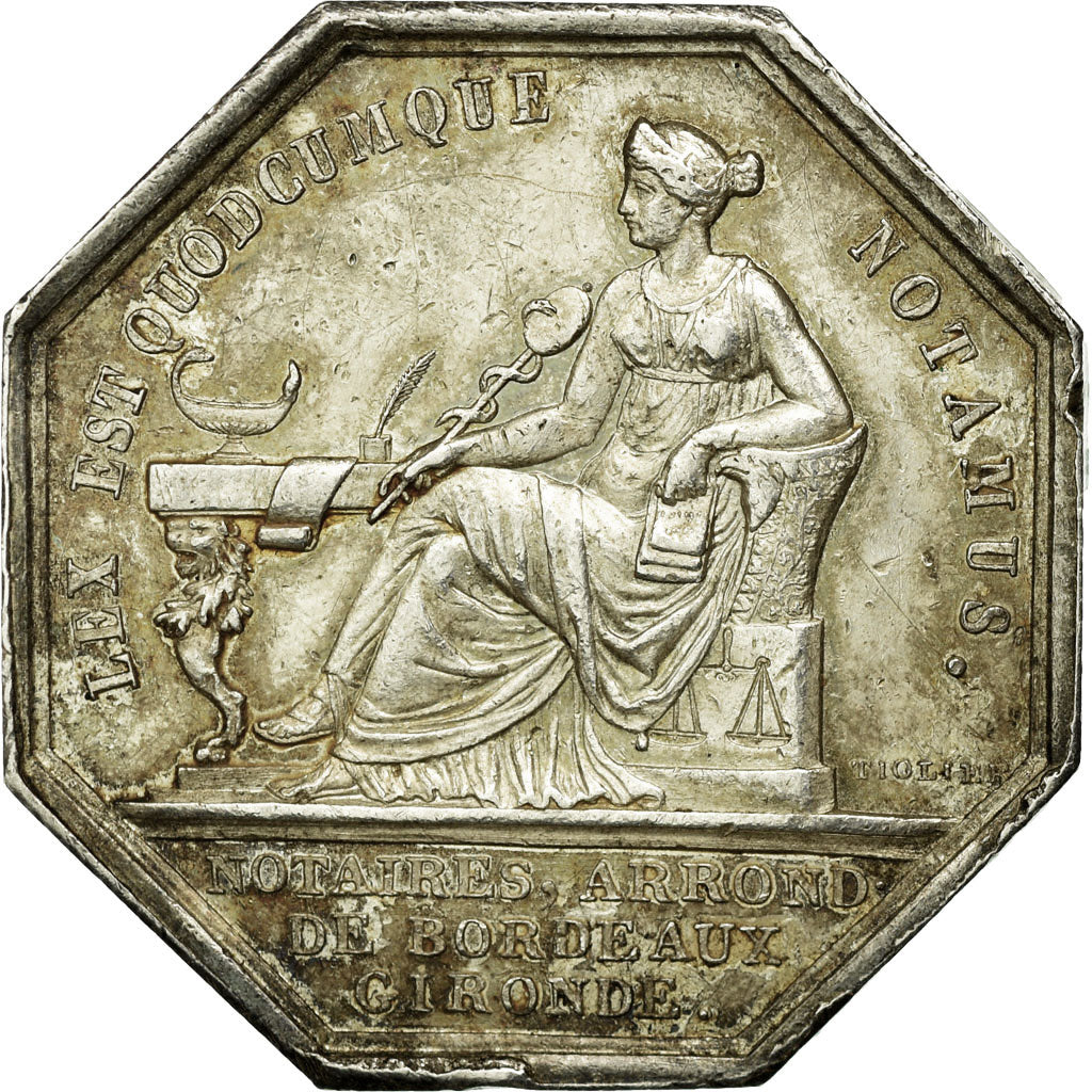 Frankreich, Token, Louis Philippe Ier, Notaires de l'Arrondissement de Bordeaux