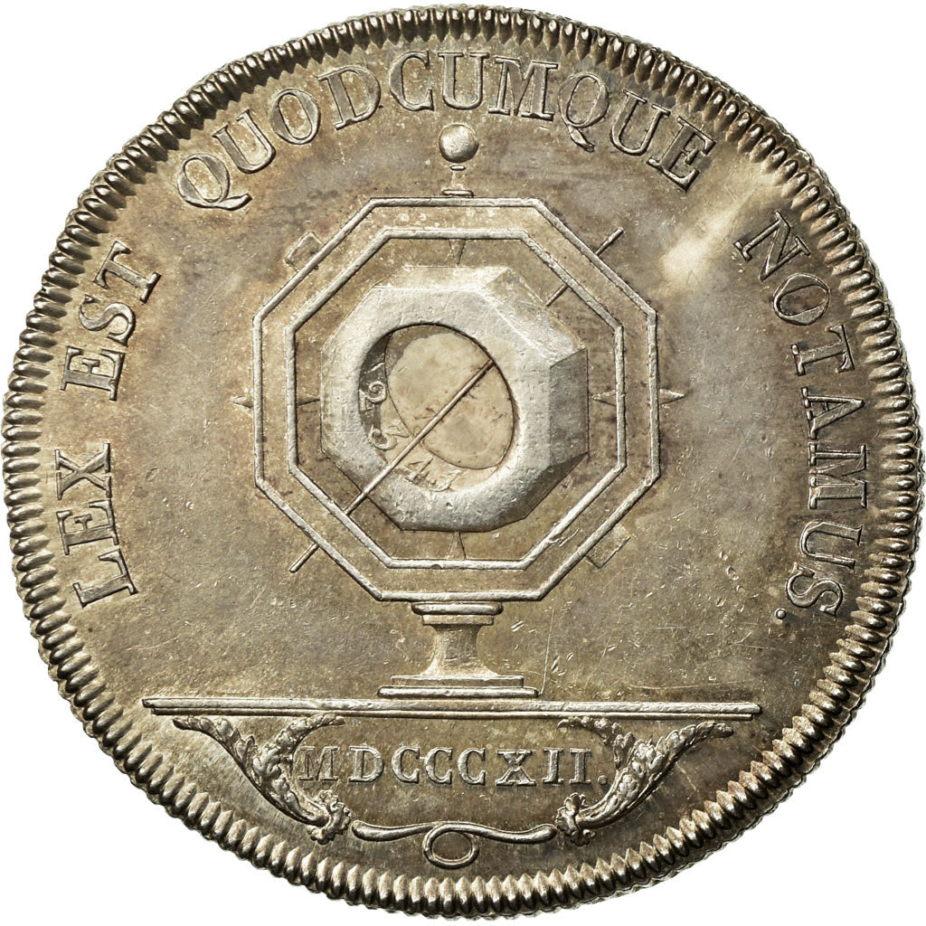 Francia, Token, Restauration, Notaires de Lyon, 1812, Tiolier, SPL, Argento