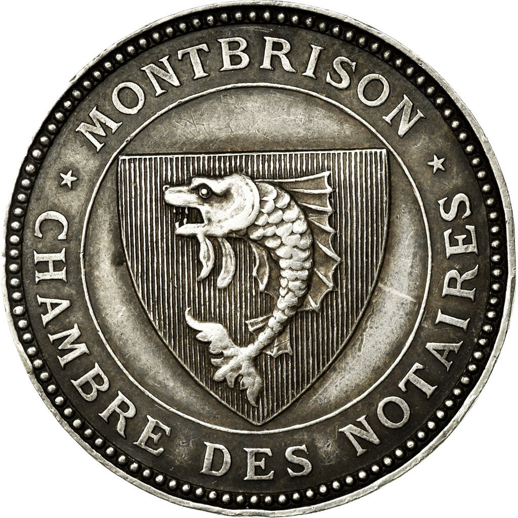 Francia, Token, Notaires de l'Arrondissement de Montbrison, 1876, SPL, Argento