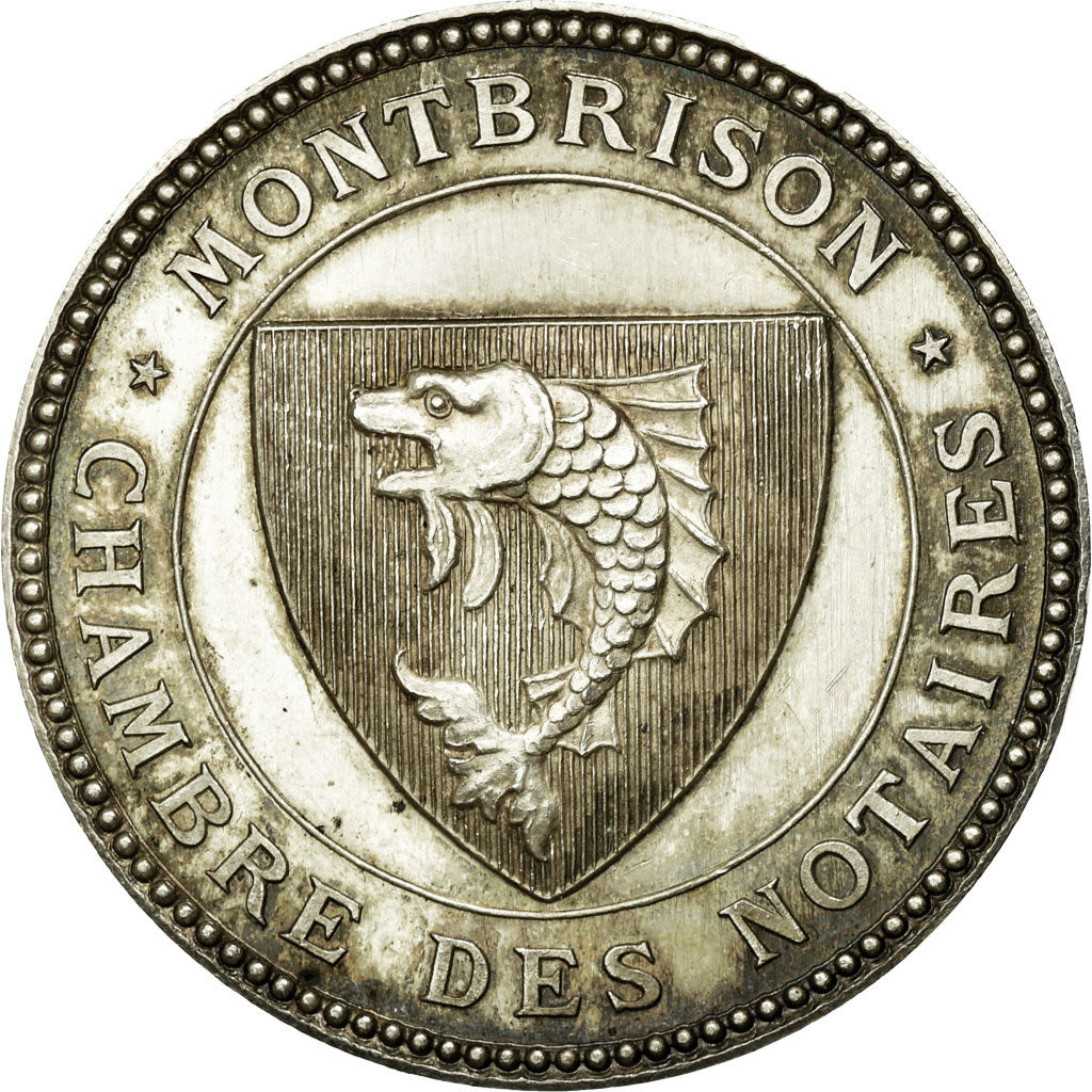 France, Jeton, Notaires de l'Arrondissement de Montbrison, 1876, SUP+, Argent
