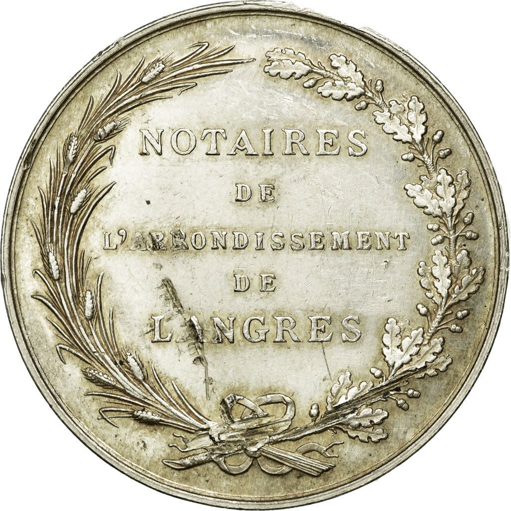 France, Token, Notaires de l'arrondissement de Langres, AU(50-53), Silver