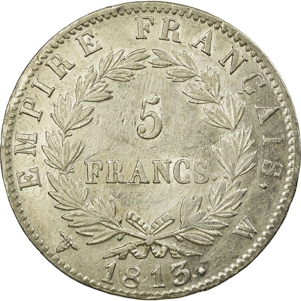 Munten, Frankrijk, Napoléon I, 5 Francs, 1813, Lille, PR, Zilver, Gadoury:584