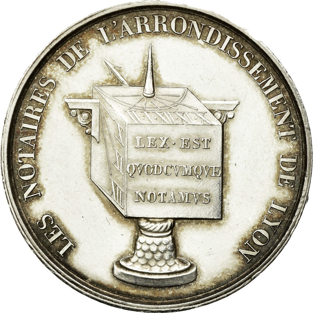Francia, Token, Notaires de l'Arrondissement de Lyon, 1830, Barre, SPL, Argento