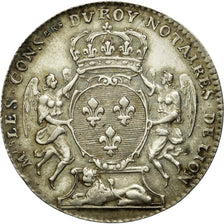 Frankreich, Token, Conseillers Royaux, Notaires de Lyon, 1715, SS+, Silber