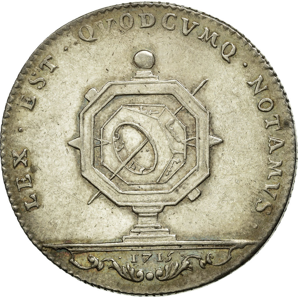 Frankreich, Token, Conseillers Royaux, Notaires de Lyon, 1715, SS+, Silber