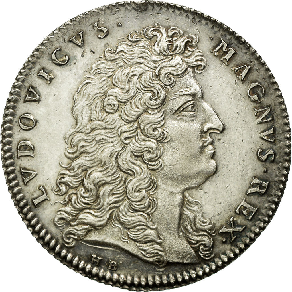 France, Token, Louis XIV, Conseillers du Roi et Notaires, 1683, MS(63), Silver