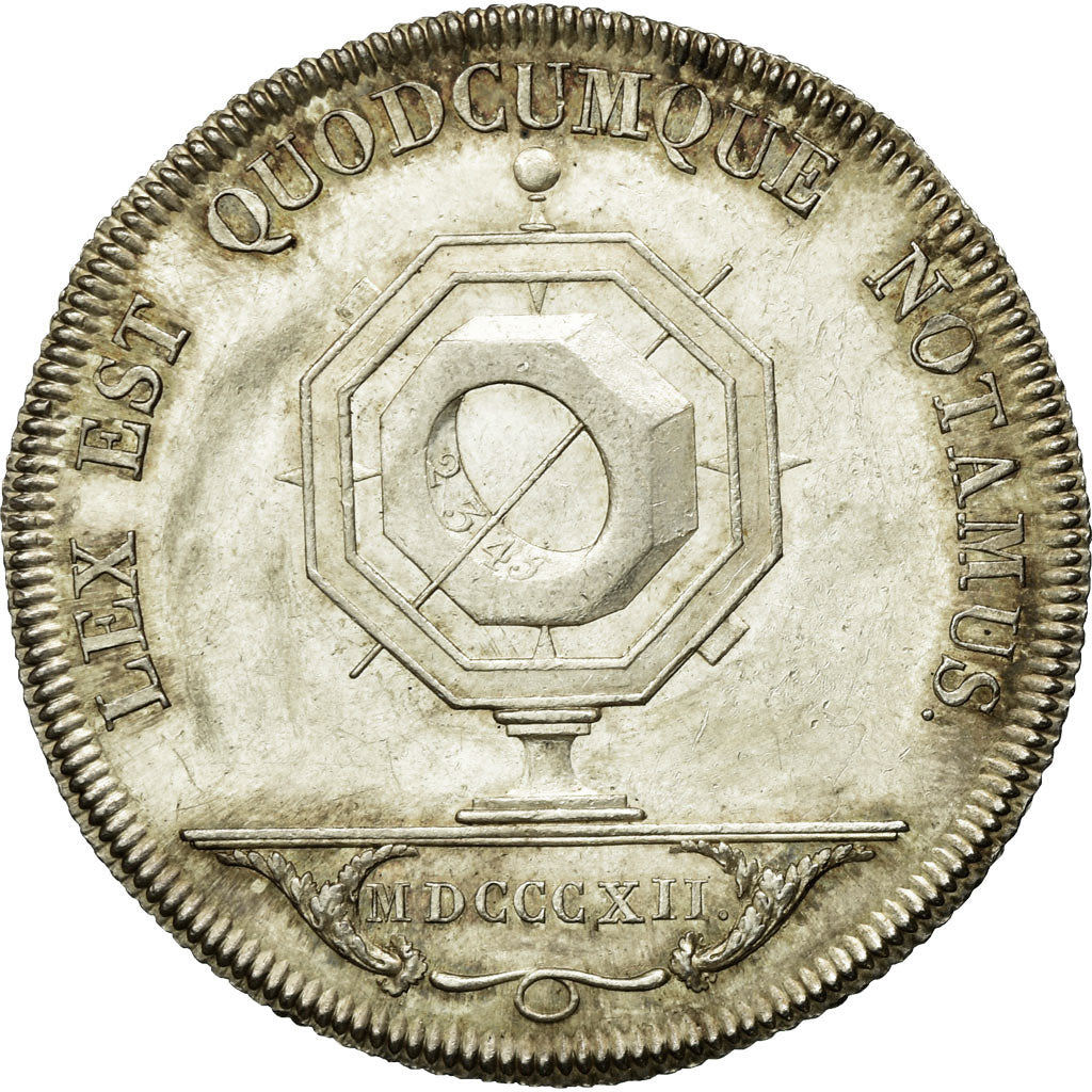 France, Token, Restauration, Notaires de Lyon, 1812, Tiolier, MS(60-62), Silver