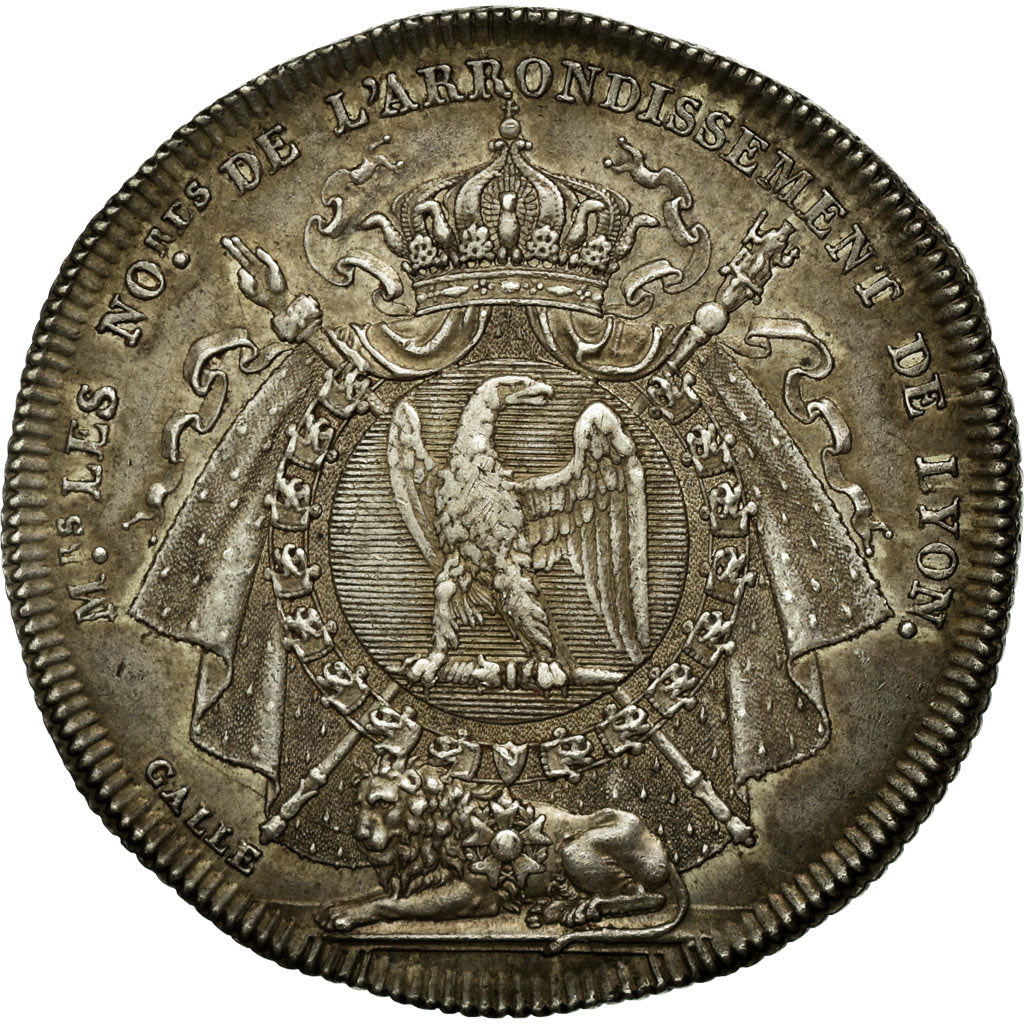 Francia, Token, Notaires de l'Arrondissement de Lyon, 1805, SPL-, Argento