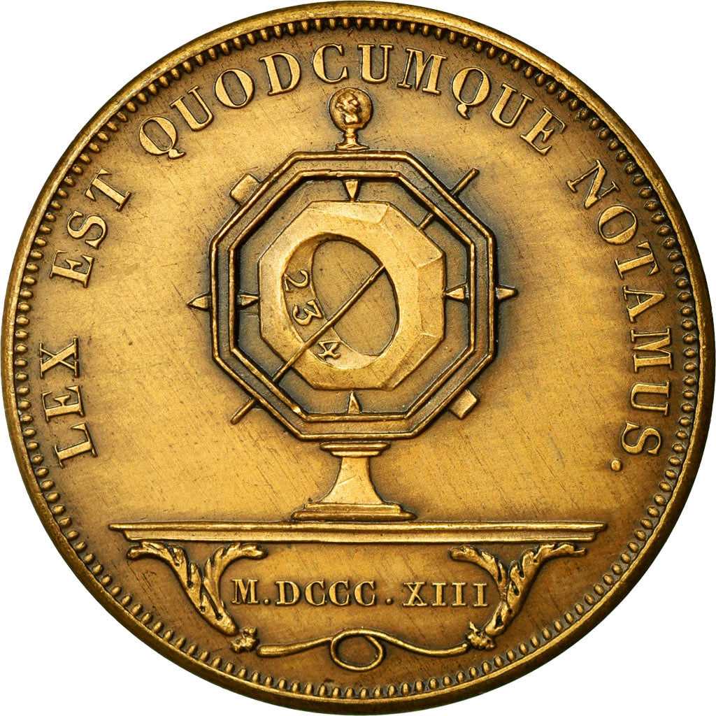 France, Token, Notaires de l'Arrondissement de Saint-Etienne, 1886, MS(63)