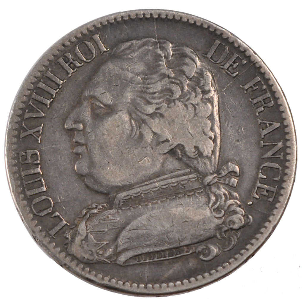 Francia, Napoléon I, 5 Francs, 1815, Perpignan, BB, Argento, KM:704.7, Gadou...