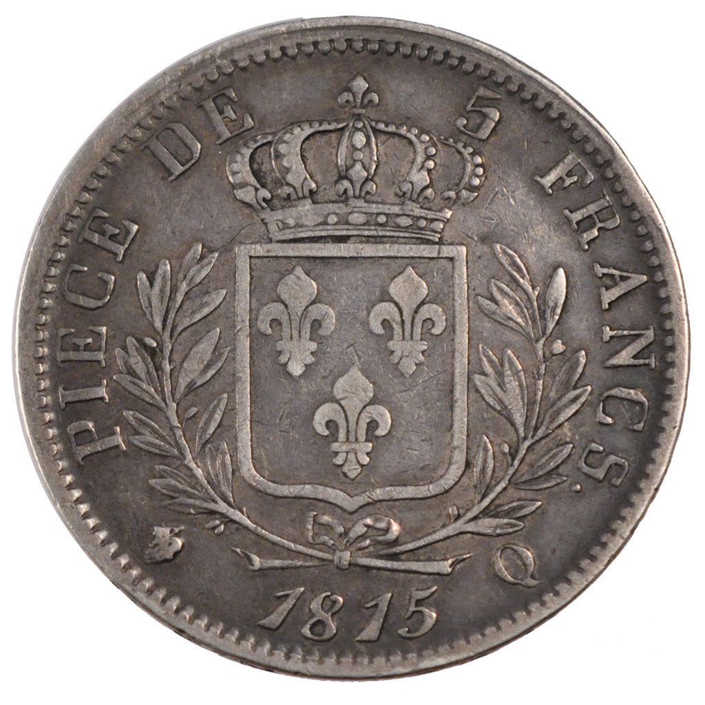Francia, Napoléon I, 5 Francs, 1815, Perpignan, BB, Argento, KM:704.7, Gadou...