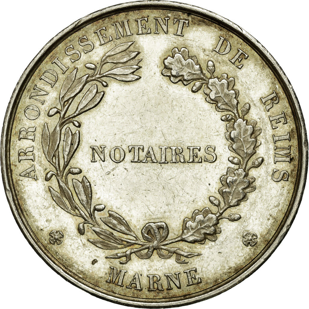 França, Token, Notaires de l'Arrondissement de Reims, 1824, Tiolier, AU(55-58)