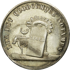 France, Token, Notaires de l'Arrondissement de Laon, Aisne, AU(55-58), Silver