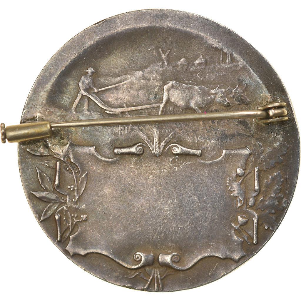 France, Médaille, Broche, Marianne, Dubois.H, TTB+, Argent